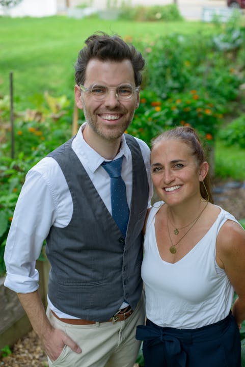 Portrait of Stephen and Danielle Piscura, smiling